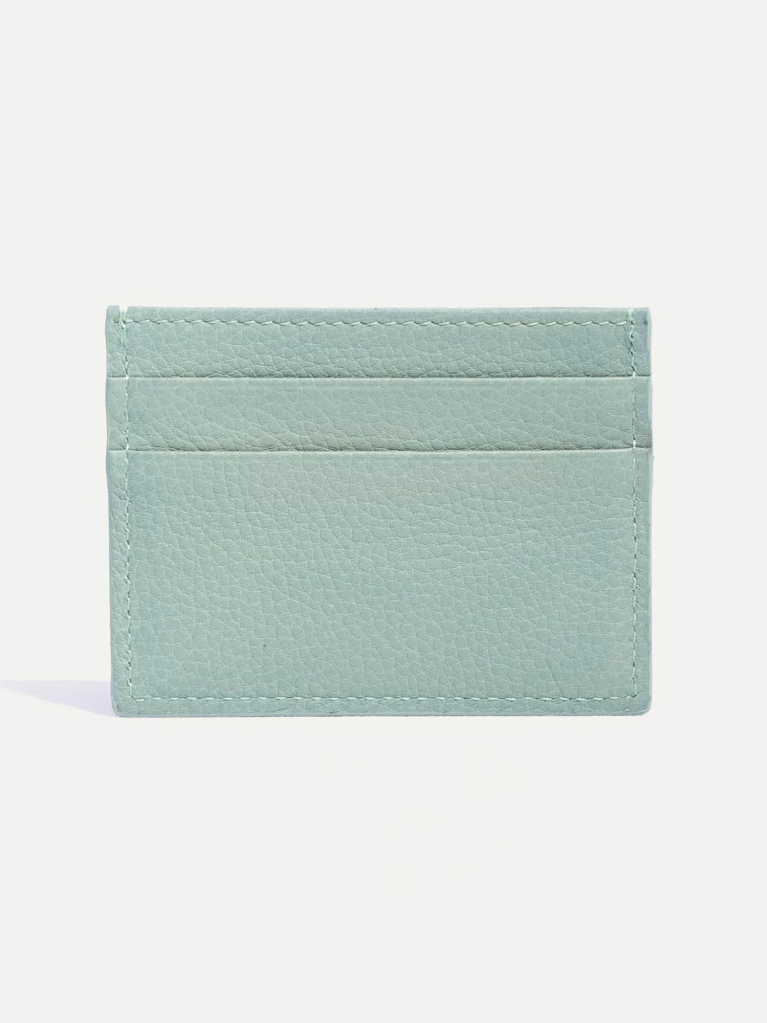Verde Acqua Leather Card Holder - Made In Italy 5 Verde Acqua Leather Card Holder - Made In Italy - Image 3