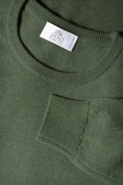 Green Cashmere Round Neck – Made In Italy