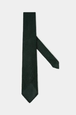 Green Grenadine Silk Tie - Hand Made In Italy