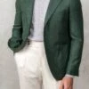 Green Jacket In Wool And Cashmere - Made In Italy 1 Green Jacket In Wool And Cashmere - Made In Italy -Pini Parma Clothing Store green jacket wool cashmere loro piana 1