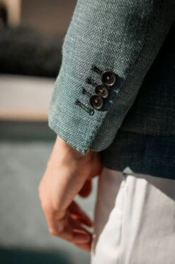 Green Jacket - Made In Italy 9 Green Jacket - Made In Italy -Pini Parma Clothing Store green wool silk jacket 5