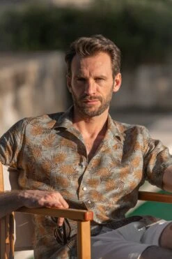 Green Hawaiana Linen Shirt - Made In Italy