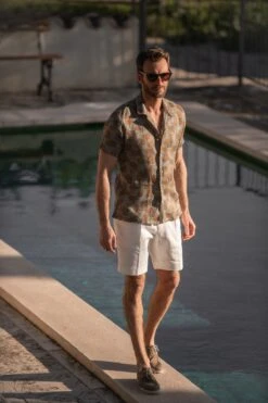 Green Hawaiana Linen Shirt - Made In Italy 11 Green Hawaiana Linen Shirt - Made In Italy -Pini Parma Clothing Store greenhawaianalinenshirt 8