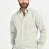 Grey Brushed Cotton Button Down Shirt - Made In Italy 2 Grey Brushed Cotton Button Down Shirt - Made In Italy -Pini Parma Clothing Store grey brushed cotton button down shirt 2