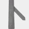 Grey Flannel Tie - Made In Italy -Pini Parma Clothing Store grey flannel tie 1