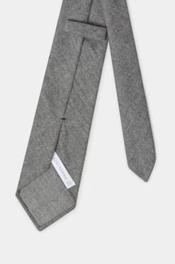 Grey Flannel Tie - Made In Italy 7 Grey Flannel Tie - Made In Italy -Pini Parma Clothing Store grey flannel tie 2