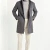 Grey Overcoat - Made In Italy 2 Grey Overcoat - Made In Italy -Pini Parma Clothing Store grey overcoat 1