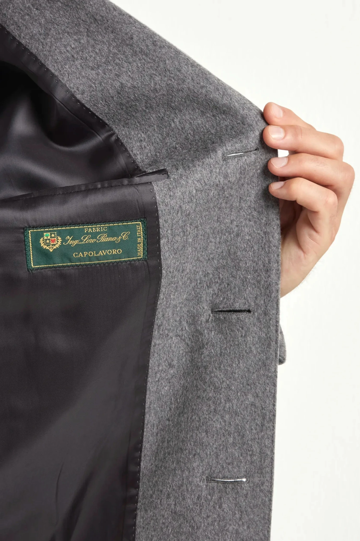 Grey Overcoat - Made In Italy 4 Grey Overcoat - Made In Italy - Image 2