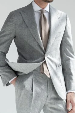 Grey Prince Of Wales Suit "Soragna Capsule Collection" - Made In Italy