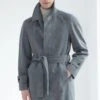 Grey Raglan Coat – Made In Italy -Pini Parma Clothing Store grey raglan coat loro piana wool 2