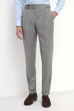 Grey Soragna Trousers - Made In Italy