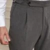 Grey Cotton Biella Trousers - Made In Italy 2 Grey Cotton Biella Trousers - Made In Italy -Pini Parma Clothing Store greycottonbiellatrousers 5