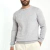 Ice Grey Cashmere Round Neck – Made In Italy -Pini Parma Clothing Store ice grey cashmere round neck 6