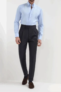 Button Down Light Blue Shirt ”Sartoriale Collection” - Made In Italy -Pini Parma Clothing Store light blue button down shirt sartorial 5