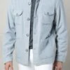 Light Blue Safari Jacket Flannel Super 180s – Made In Italy -Pini Parma Clothing Store light blue s180 flannel safari 4