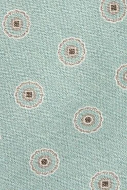 Light Green Macro Fancy Tie - Made In Italy -Pini Parma Clothing Store light green macro fancy tie 4