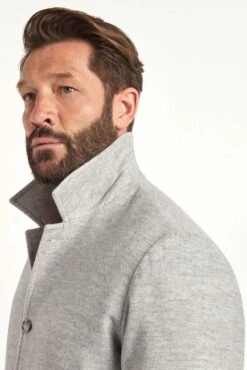 Light Grey Bomber Jacket - Made In Italy -Pini Parma Clothing Store light grey bomber jacket 2