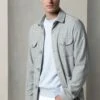 Light Grey Safari Jacket Flannel Super 180'S – Made In Italy 2 Light Grey Safari Jacket Flannel Super 180'S – Made In Italy -Pini Parma Clothing Store light grey s180 flannel safari 1
