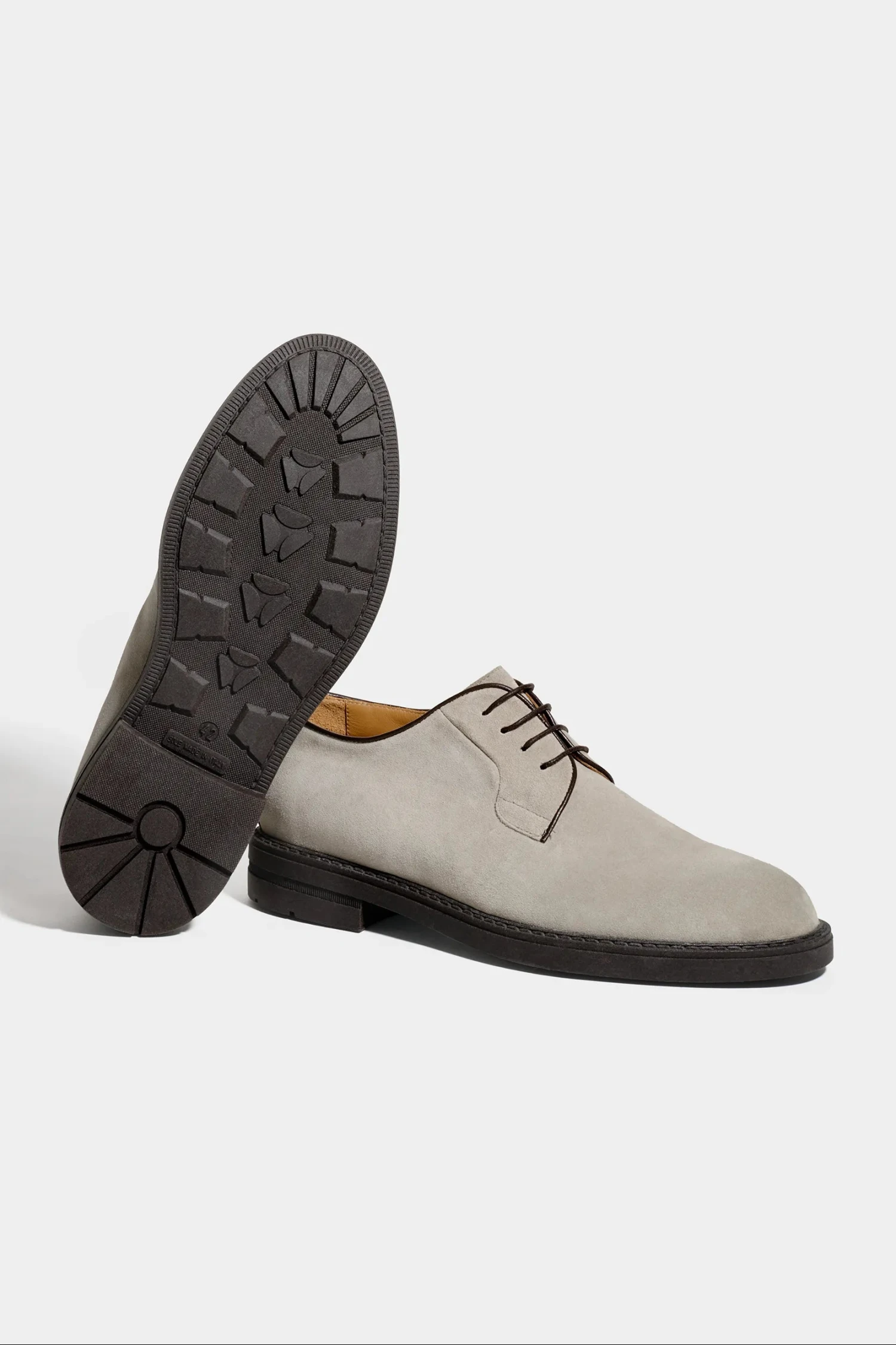 Light Grey Suede Derby - Made In Italy 4 Light Grey Suede Derby - Made In Italy - Image 2