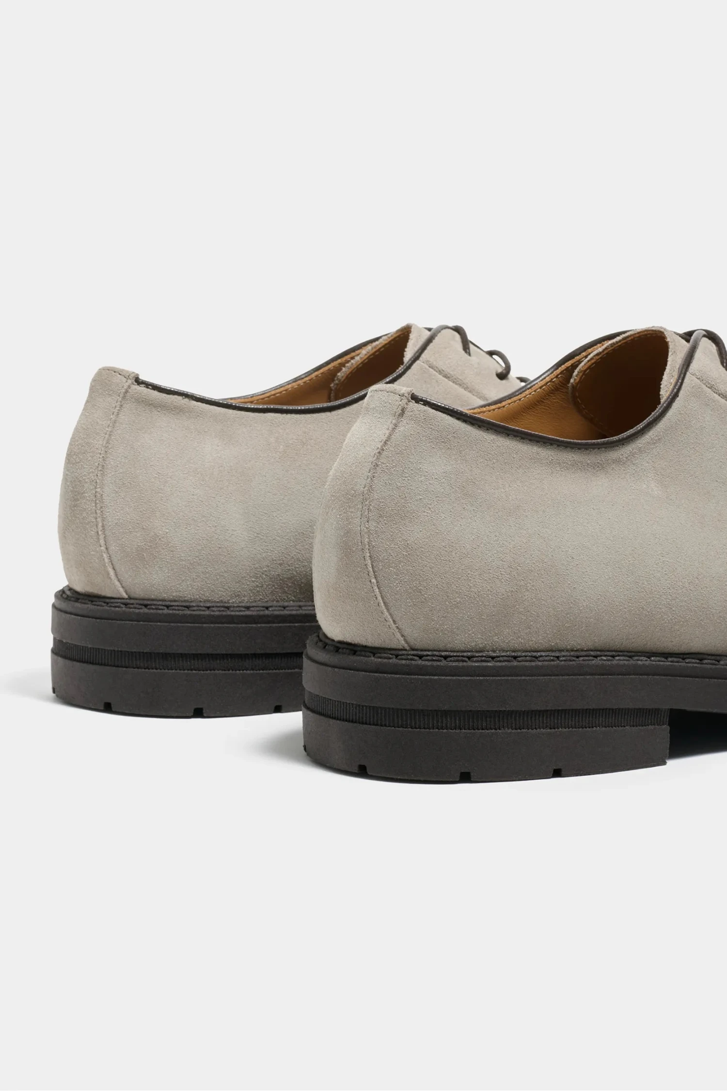 Light Grey Suede Derby - Made In Italy 6 Light Grey Suede Derby - Made In Italy - Image 4