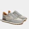 Light Grey Nabuk And Suede Runners - Made In Italy 2 Light Grey Nabuk And Suede Runners - Made In Italy -Pini Parma Clothing Store light grey suede nabuk runners 1