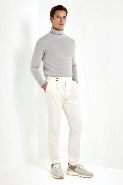 Pini Parma Clothing Store -Pini Parma Clothing Store light grey turtleneck 3