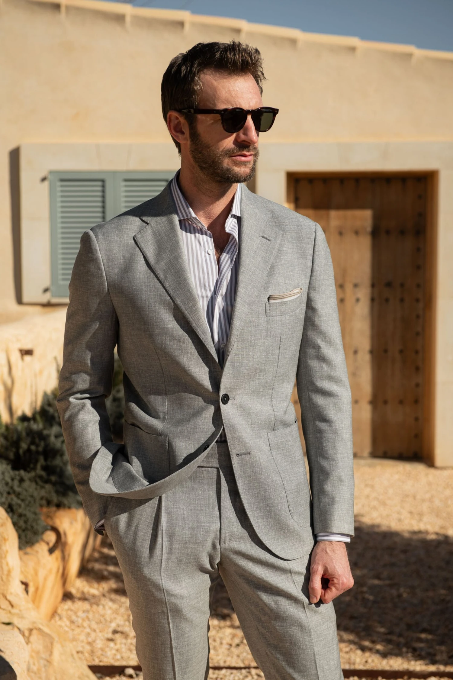 Light Grey Wool Suit - Made In Italy 3 Light Grey Wool Suit - Made In Italy
