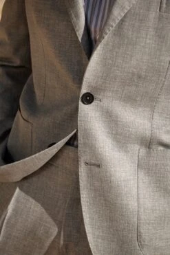 Light Grey Wool Suit - Made In Italy 9 Light Grey Wool Suit - Made In Italy -Pini Parma Clothing Store light grey wool suit 3