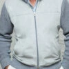 Grey And Light Grey Cardigan - Alcantara & Wool - Made In Italy 1 Grey And Light Grey Cardigan - Alcantara & Wool - Made In Italy -Pini Parma Clothing Store lightgreyluxurycardigan 2