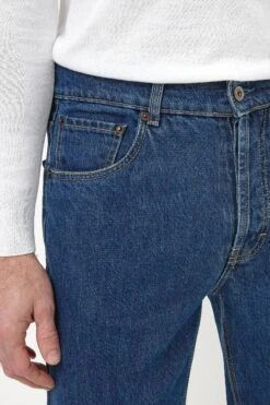 Mid-blue Jeans - Candiani Cotton - Made In Italy 7 Mid-blue Jeans - Candiani Cotton - Made In Italy -Pini Parma Clothing Store mid blue jeans denim 4