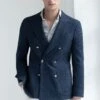 Navy Double Breasted Jacket - Made In Italy 1 Navy Double Breasted Jacket - Made In Italy -Pini Parma Clothing Store navy double breasted jacket
