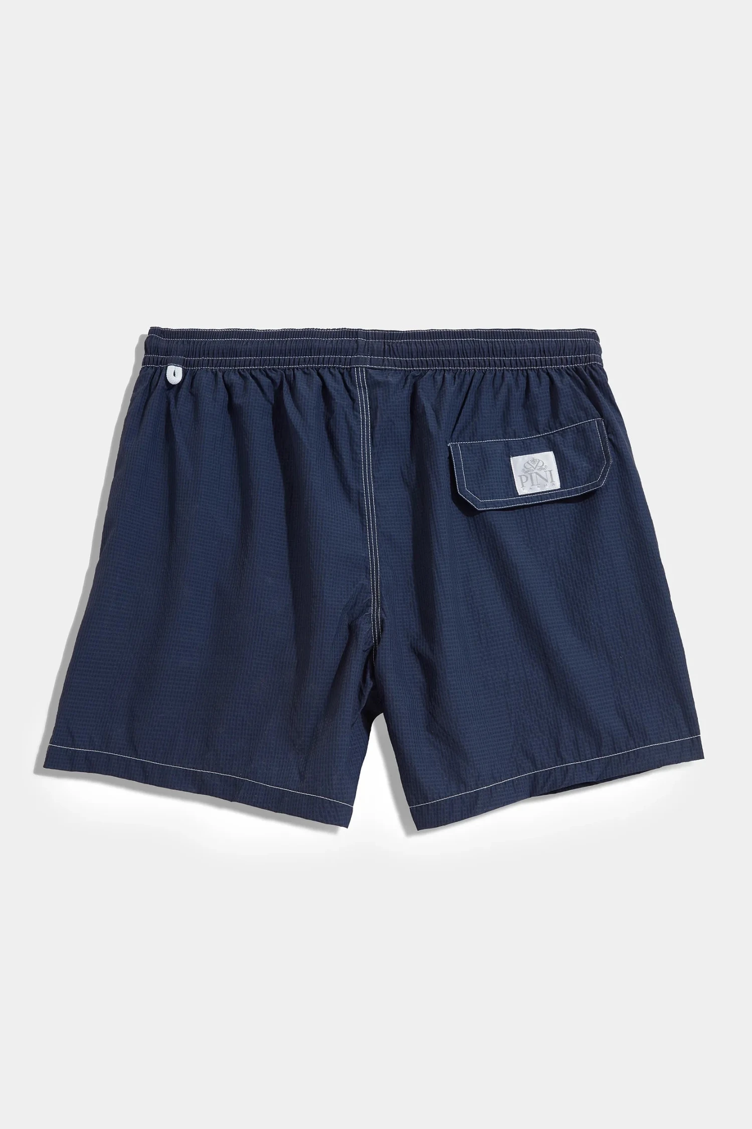 Blue Seersucker Swimshorts - Made In Italy 4 Blue Seersucker Swimshorts - Made In Italy - Image 2