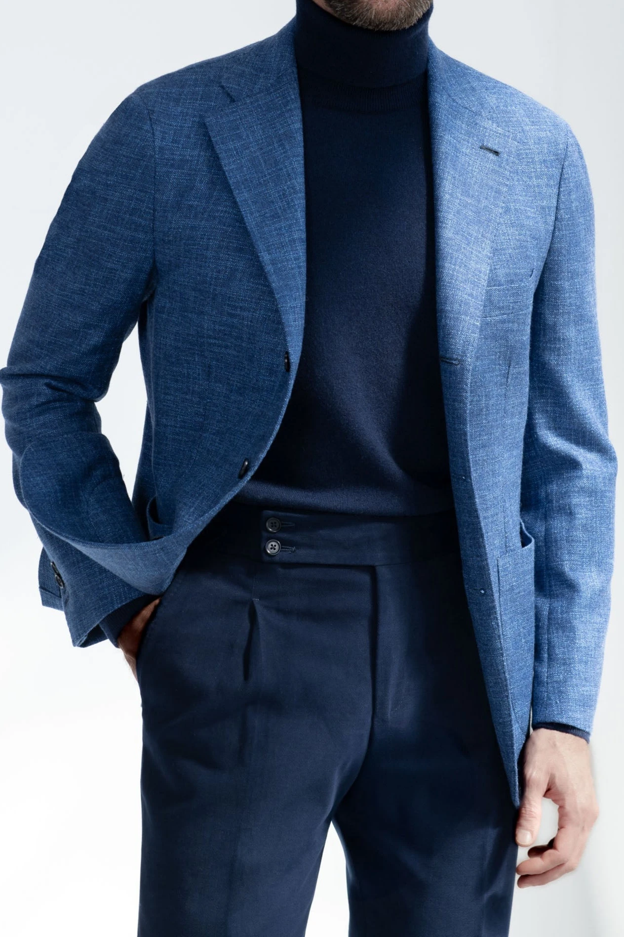 Ocean Blue Jacket "Neapolitan Capsule Collection" - Made In Italy 3 Ocean Blue Jacket "Neapolitan Capsule Collection" - Made In Italy