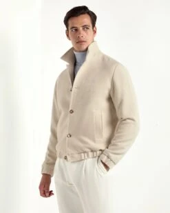 Off-white Bomber Jacket - Made In Italy