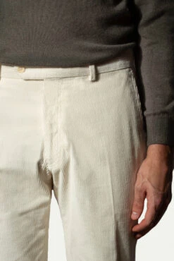 Off-white Corduroy Sirmione Trousers - Made In Italy 8 Off-white Corduroy Sirmione Trousers - Made In Italy -Pini Parma Clothing Store off white corduroy sirmione 2