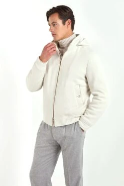 Off-white Hooded Bomber - Made In Italy -Pini Parma Clothing Store off white hooded bomber 2 55c394d9 4c40 4a59 aeac e8b31707ab7a