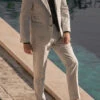 Off-white Cotton And Cashmere Suit - Made In Italy 2 Off-white Cotton And Cashmere Suit - Made In Italy -Pini Parma Clothing Store offwhitecottonandcashmeresuit 1
