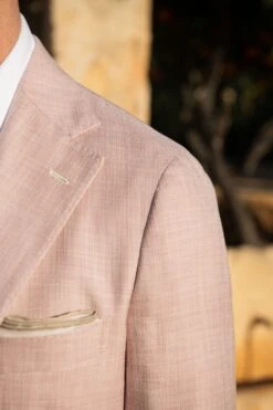 Pink Jacket In Cotton & Silk - Made In Italy 9 Pink Jacket In Cotton & Silk - Made In Italy -Pini Parma Clothing Store pink jacket loro piana silk cotton 2