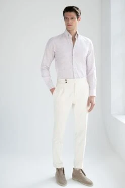 Red Striped Soft Oxford Button Down Shirt - Made In Italy -Pini Parma Clothing Store red striped oxford button down shirt