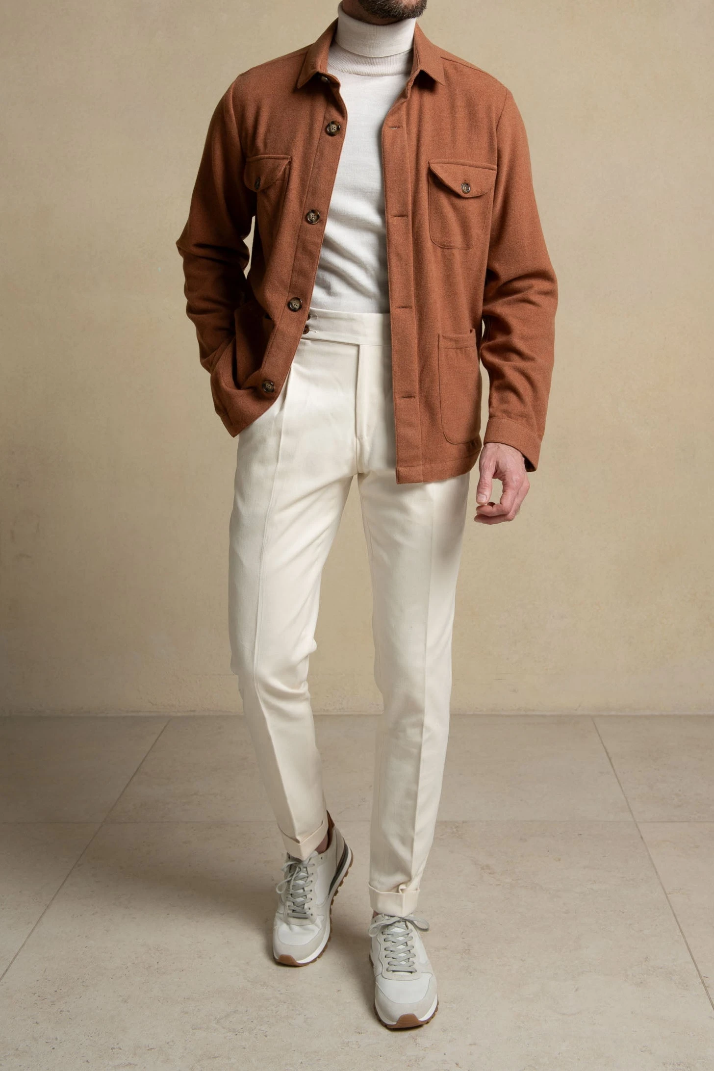 Rusty Safari Jacket Flannel Super 180s – Made In Italy 4 Rusty Safari Jacket Flannel Super 180s – Made In Italy - Image 2