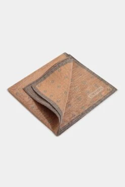 Rusty Flower Reversible Pocket Square - Made In Italy