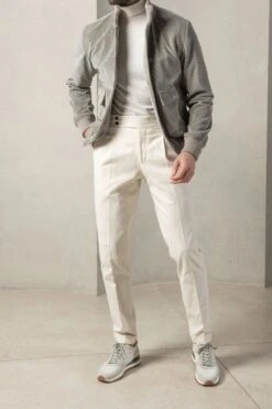 Sage Corduroy Bomber Jacket – Made In Italy