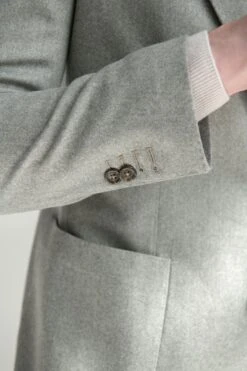 Sage Herringbone Jacket "Soragna Capsule Collection" - Made In Italy -Pini Parma Clothing Store sage herringbone jacket 4