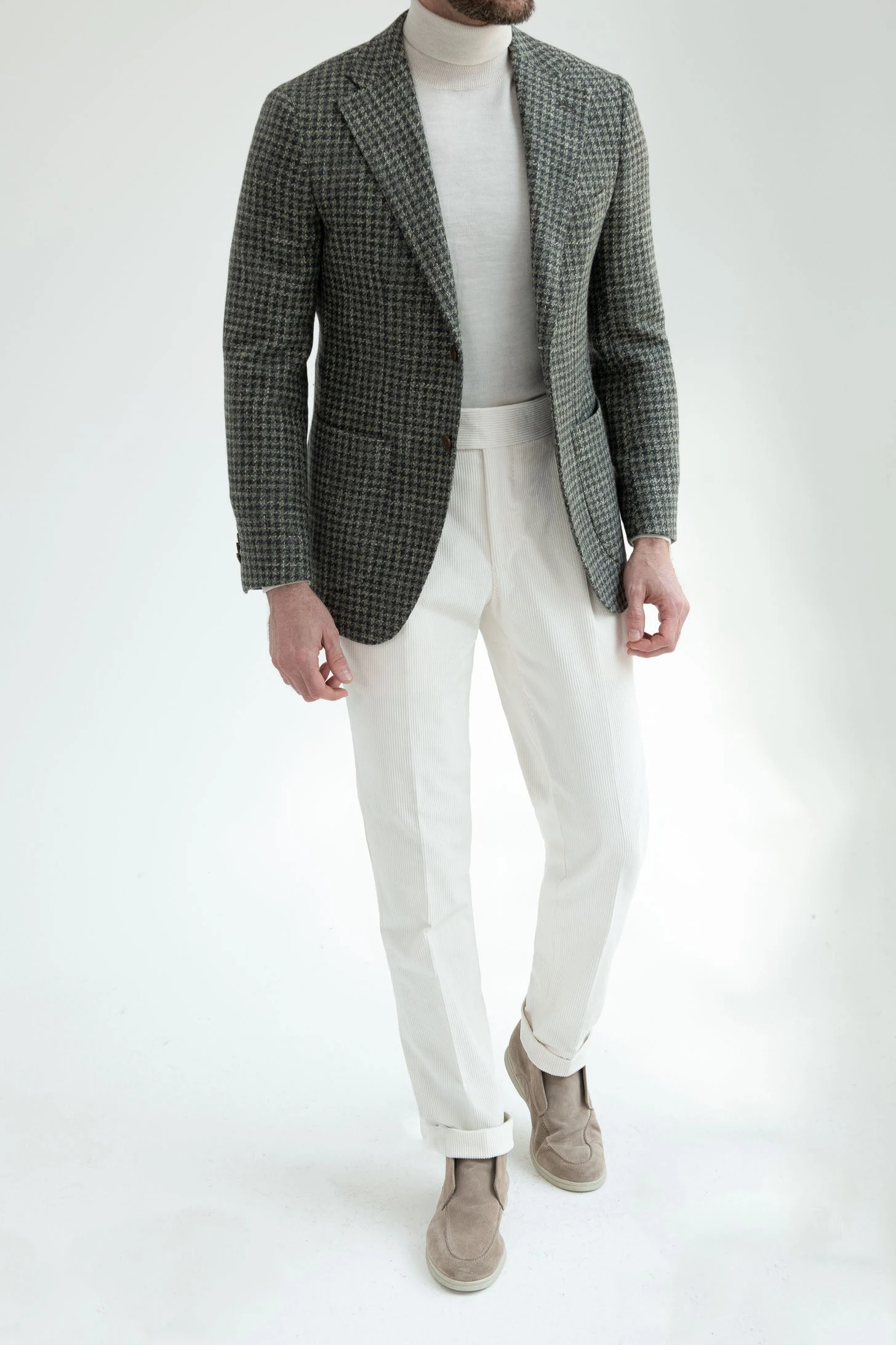 Sage Houndstooth Jacket - Made In Italy 6 Sage Houndstooth Jacket - Made In Italy - Image 4