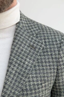 Sage Houndstooth Jacket - Made In Italy 9 Sage Houndstooth Jacket - Made In Italy -Pini Parma Clothing Store sage houndstooth jacket 2