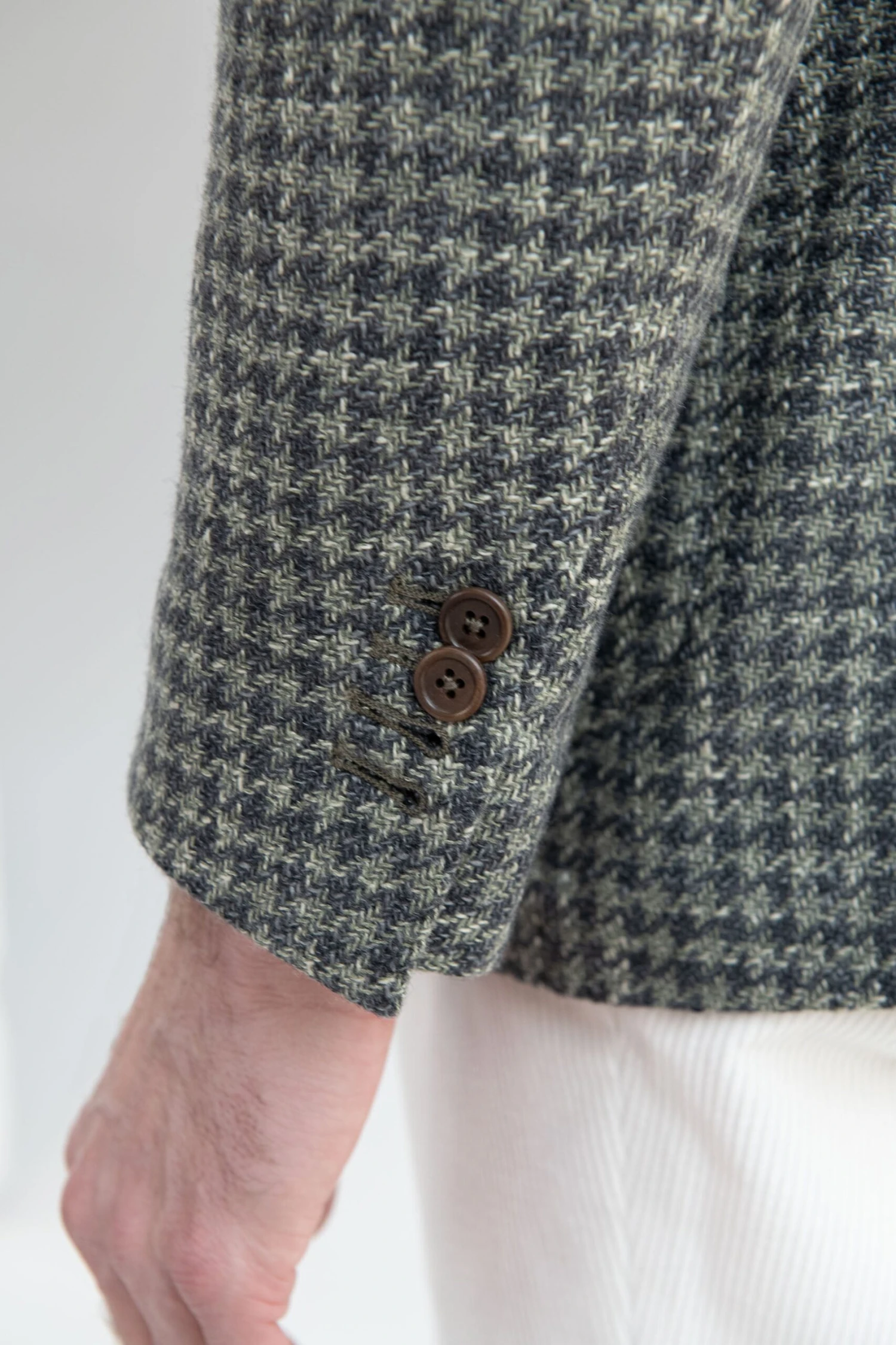 Sage Houndstooth Jacket - Made In Italy 4 Sage Houndstooth Jacket - Made In Italy - Image 2