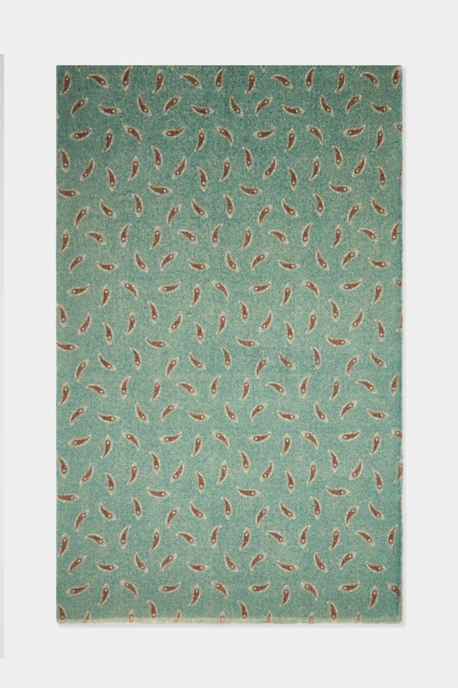 Sage Paisley Reversible Scarf - Made In Italy 5 Sage Paisley Reversible Scarf - Made In Italy - Image 3