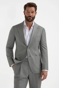 Sage Solaro Wool And Silk Suit - Made In Italy 13 Sage Solaro Wool And Silk Suit - Made In Italy -Pini Parma Clothing Store sage solaro suit 2