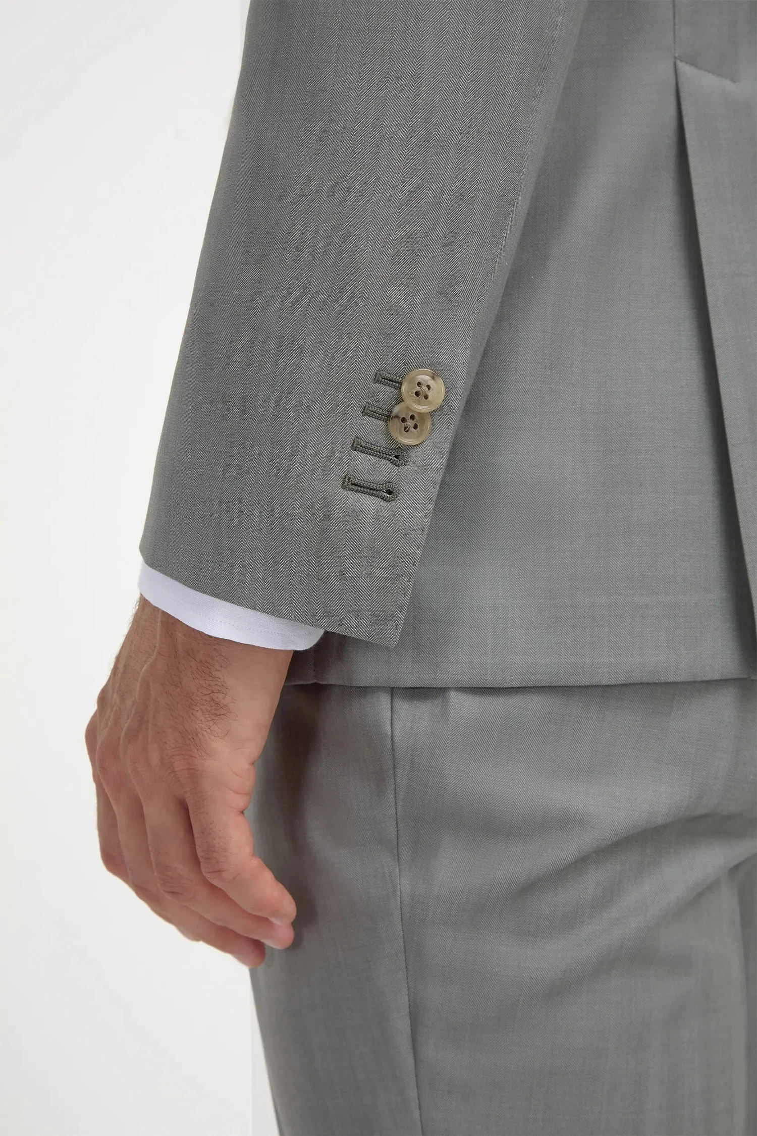 Sage Solaro Wool And Silk Suit - Made In Italy 5 Sage Solaro Wool And Silk Suit - Made In Italy - Image 3