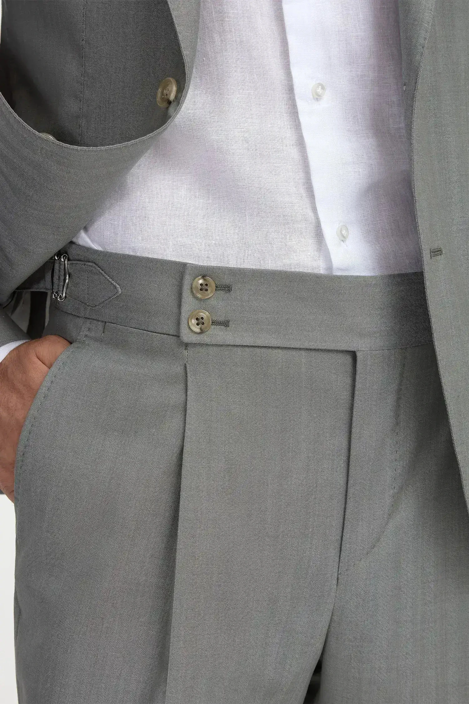 Sage Solaro Wool And Silk Suit - Made In Italy 4 Sage Solaro Wool And Silk Suit - Made In Italy - Image 2